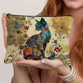Vintage-Tasche Mit Katzenmuster
