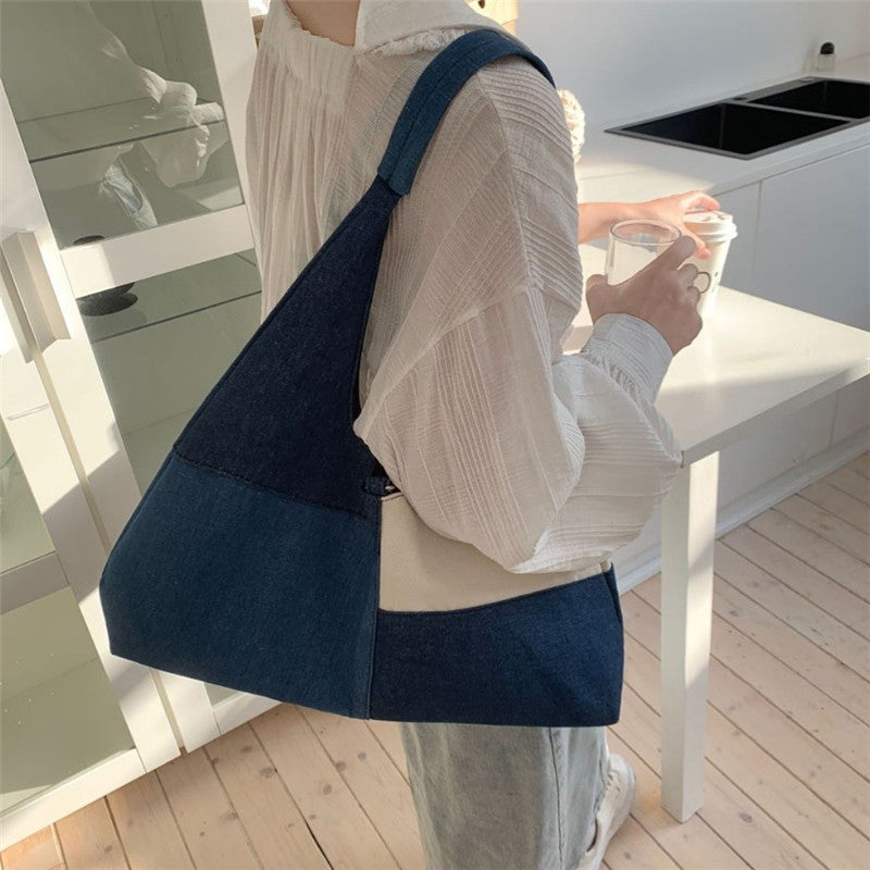Vintage-Tasche Mit Farbblock