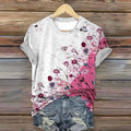 Vintage-T-Shirt Mit Blumendruck