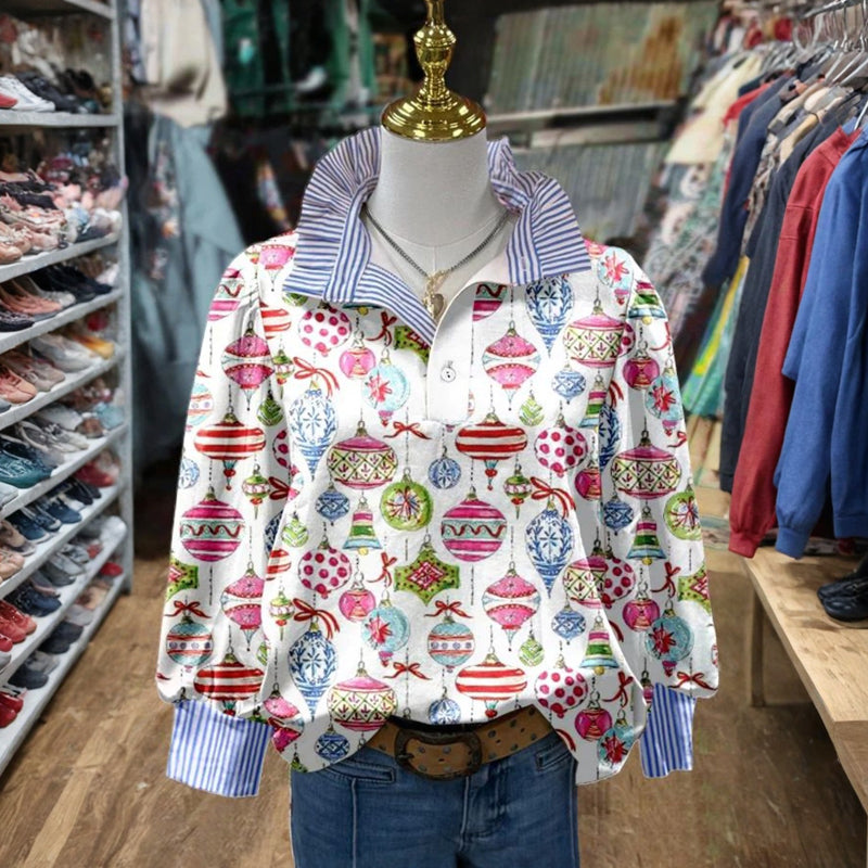 Vintage Lässige Bluse