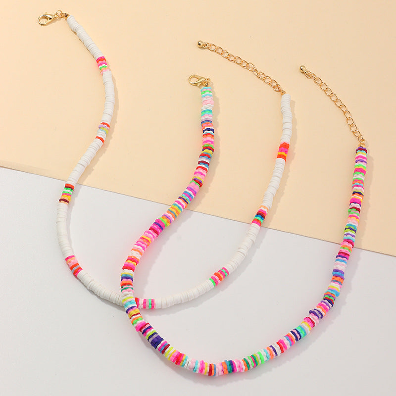 Bunte Boho-Halskette