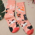 Lässige Socken Mit Katzenmuster