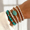 Vintage Ethnisches Perlenarmband