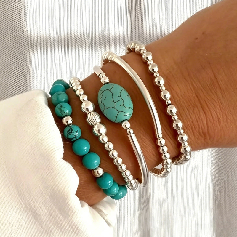 Vintage Ethnisches Perlenarmband