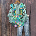 Vintage-Bluse Mit Blumenprint