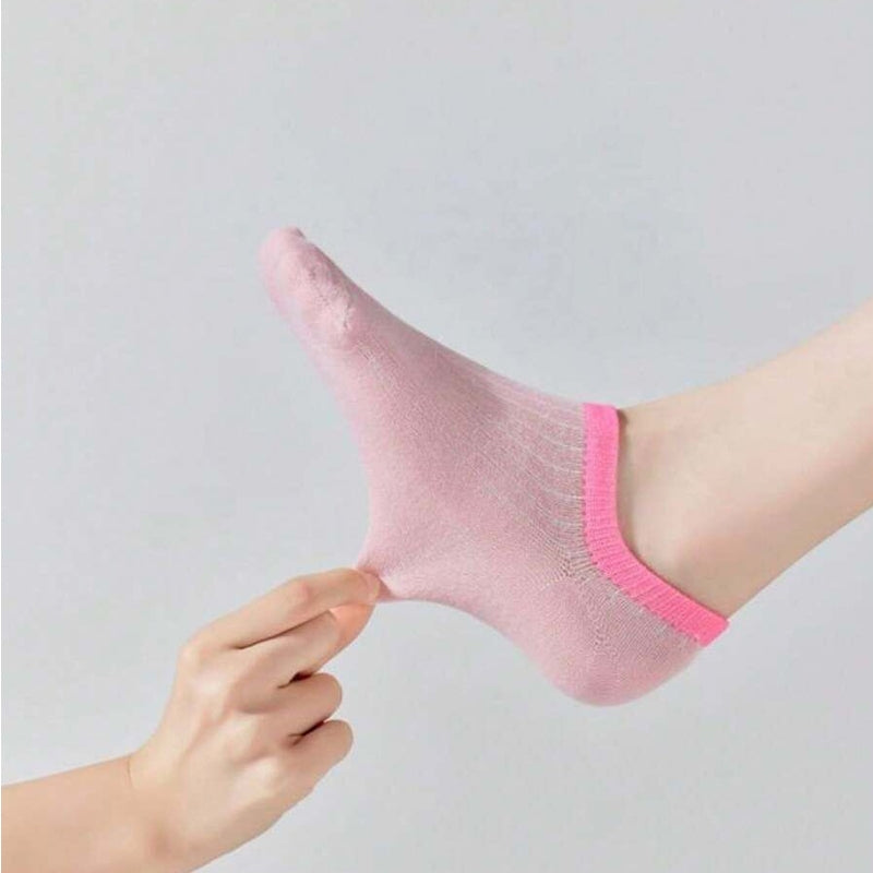Lässige Socken Mit Farbblockmuster
