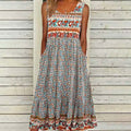 Vintage-Kleid Mit Blumendruck