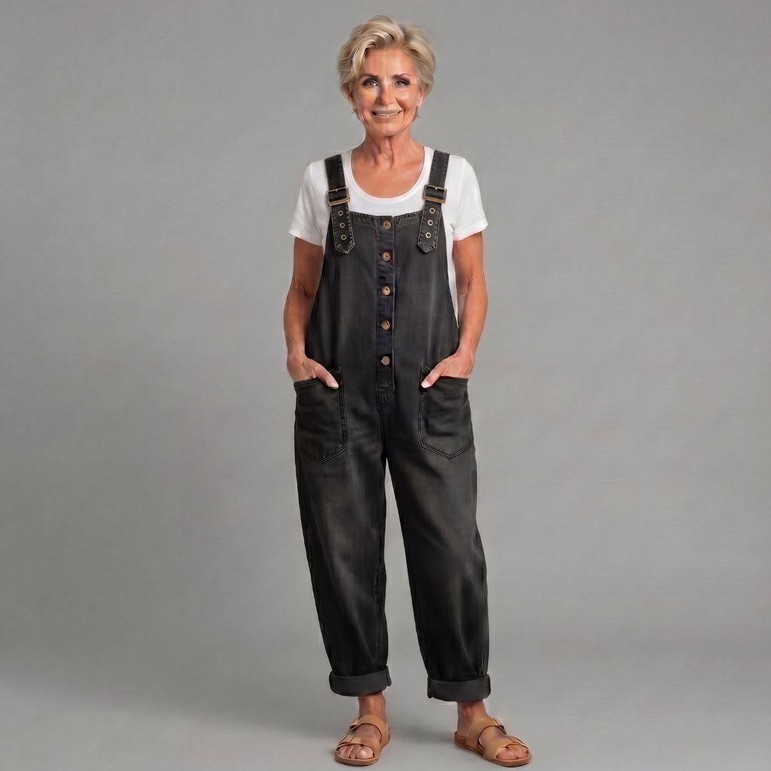 Saylor | Salopette in denim vintage dal fascino senza tempo