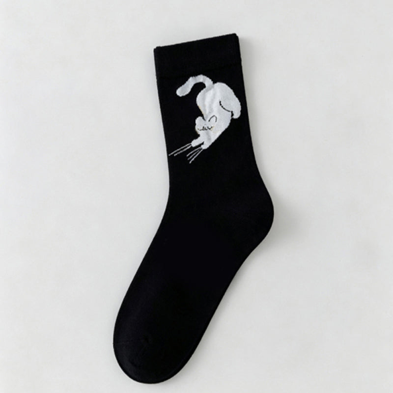 Lässige Socken Mit Katzenmotiv