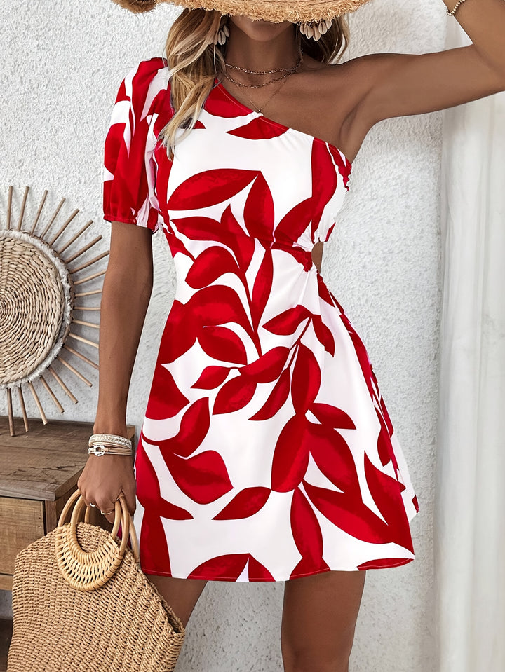 Alma | Vestido asimétrico estampado de verano
