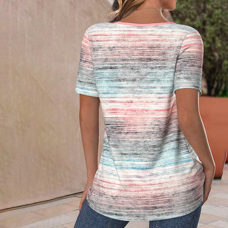 Vintage-T-Shirt Mit Streifen