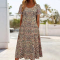 Vintage-Kleid Mit Ethno-Print