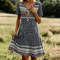 Vintage-Kleid Mit Blumenmuster