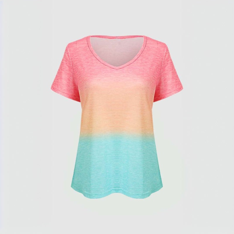Lässiges Farbverlauf-T-Shirt