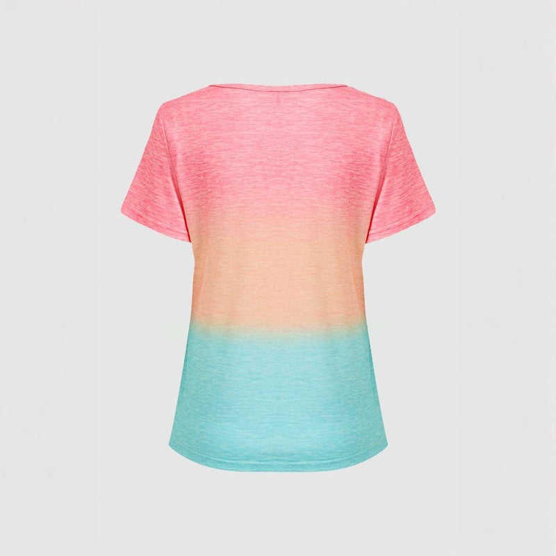 Lässiges Farbverlauf-T-Shirt