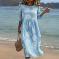 Vintage-Kleid Mit Blumenmuster
