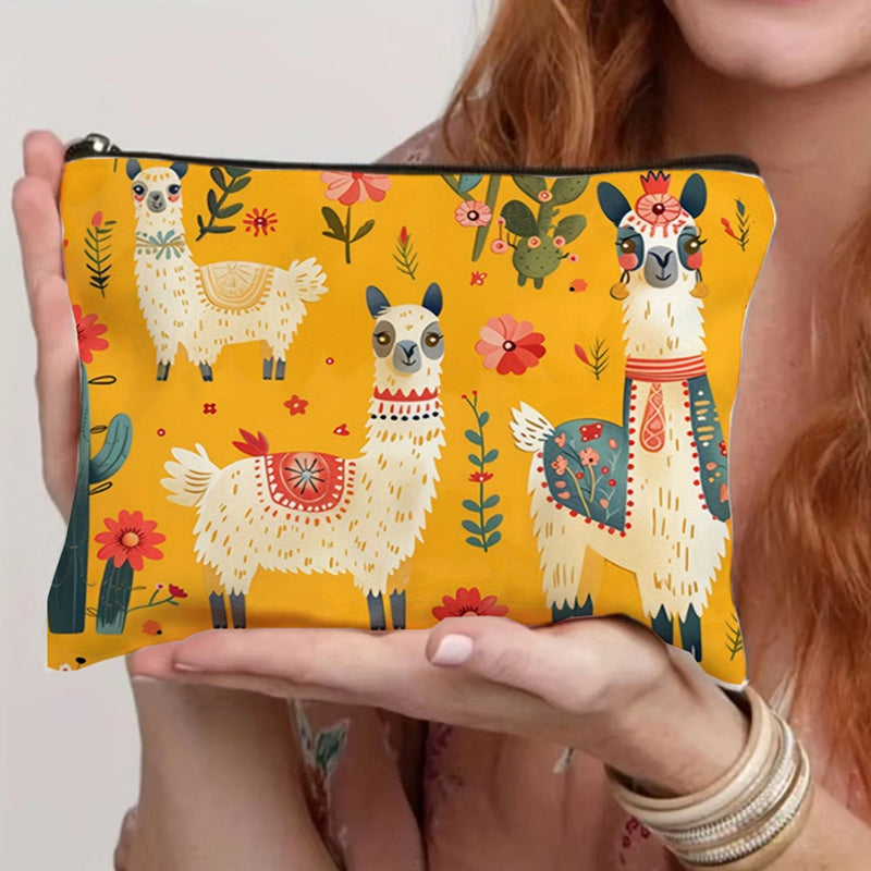 Lässige Tasche Mit Alpakamuster