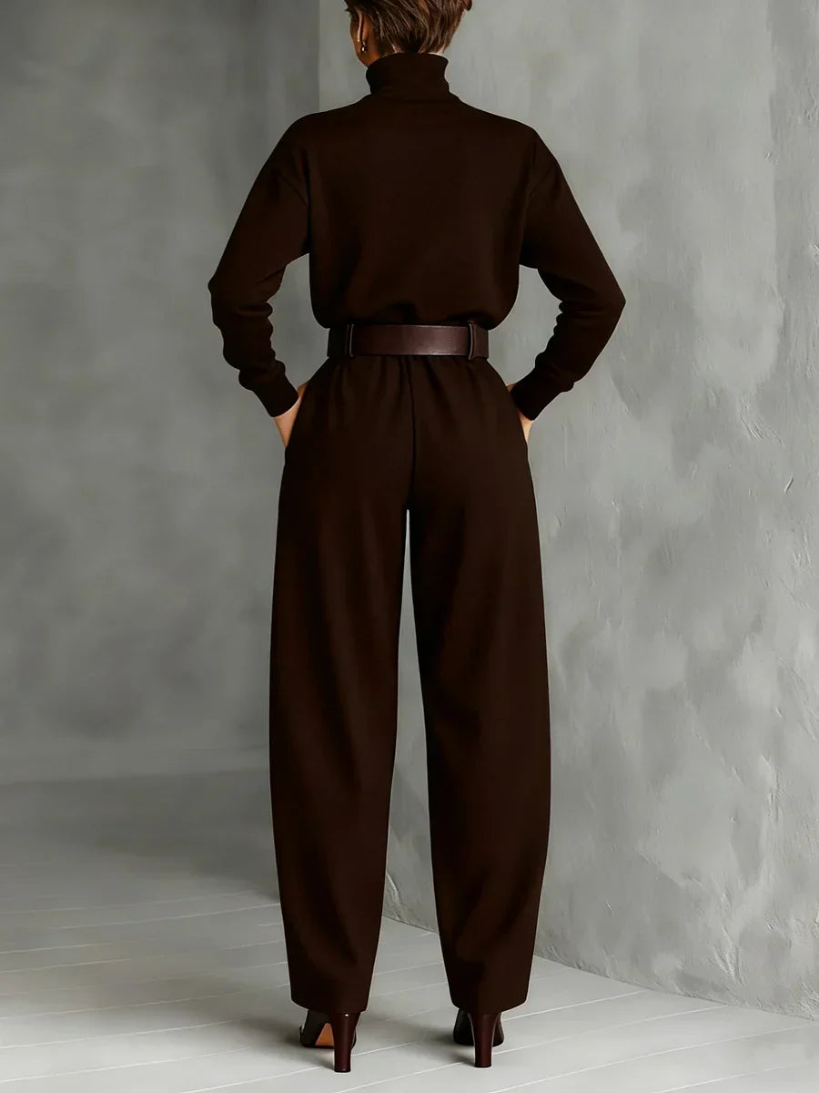 Julia | Conjunto de cuello alto y pantalón recto