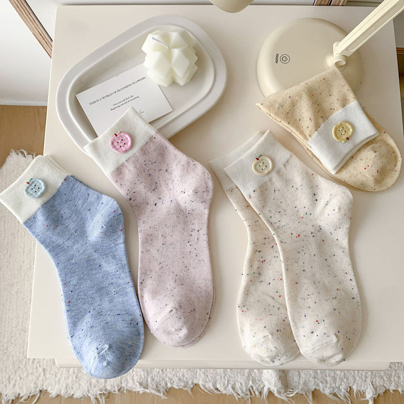 Lässige Socken Mit Farbblock