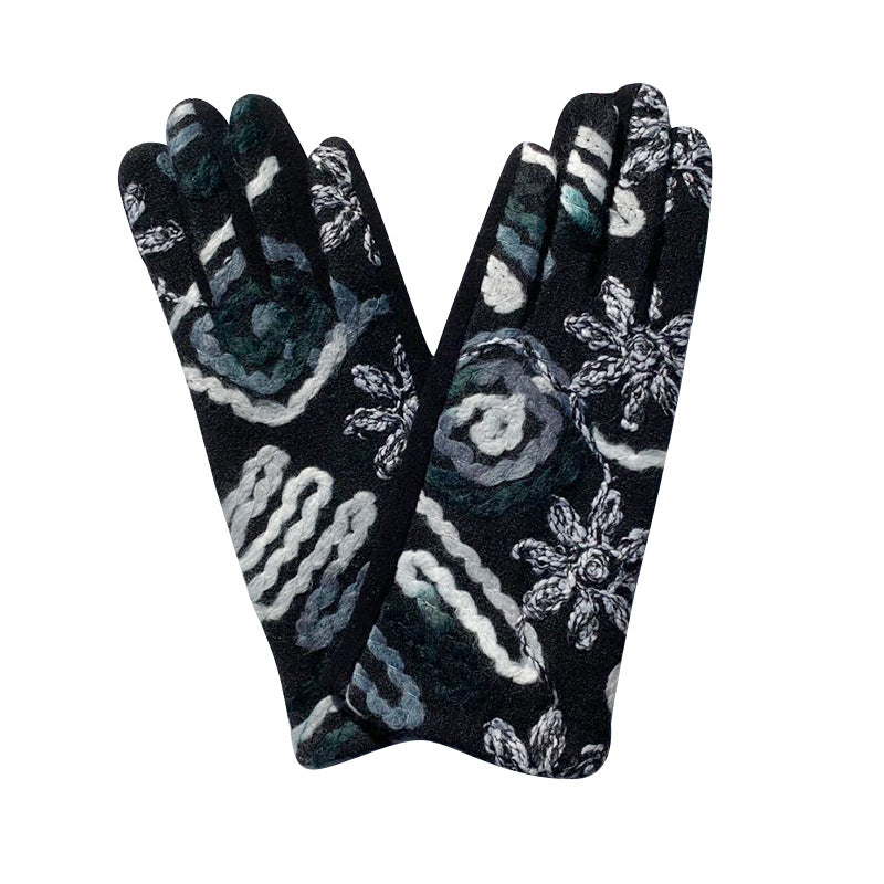 Warme Handschuhe Im Ethno-Stil