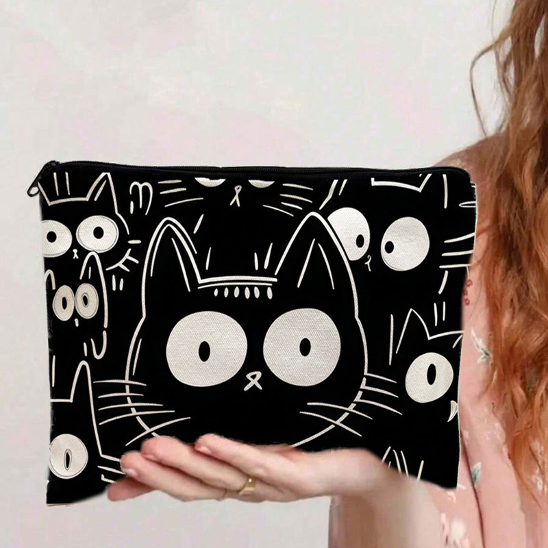 Lässige Tasche Mit Katzenmuster