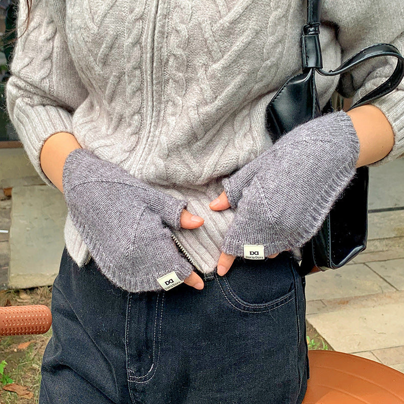 Einfarbige Warme Handschuhe