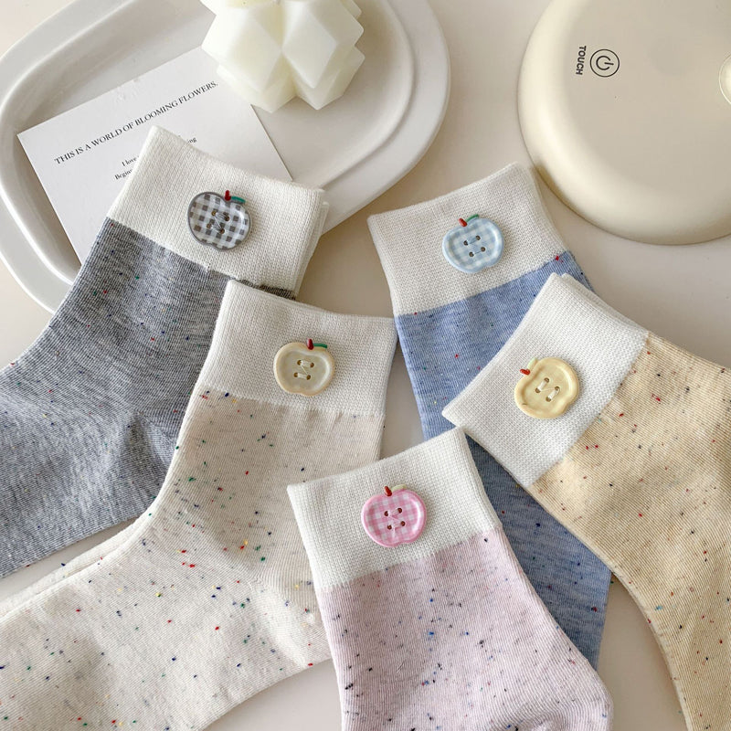 Lässige Socken Mit Farbblock