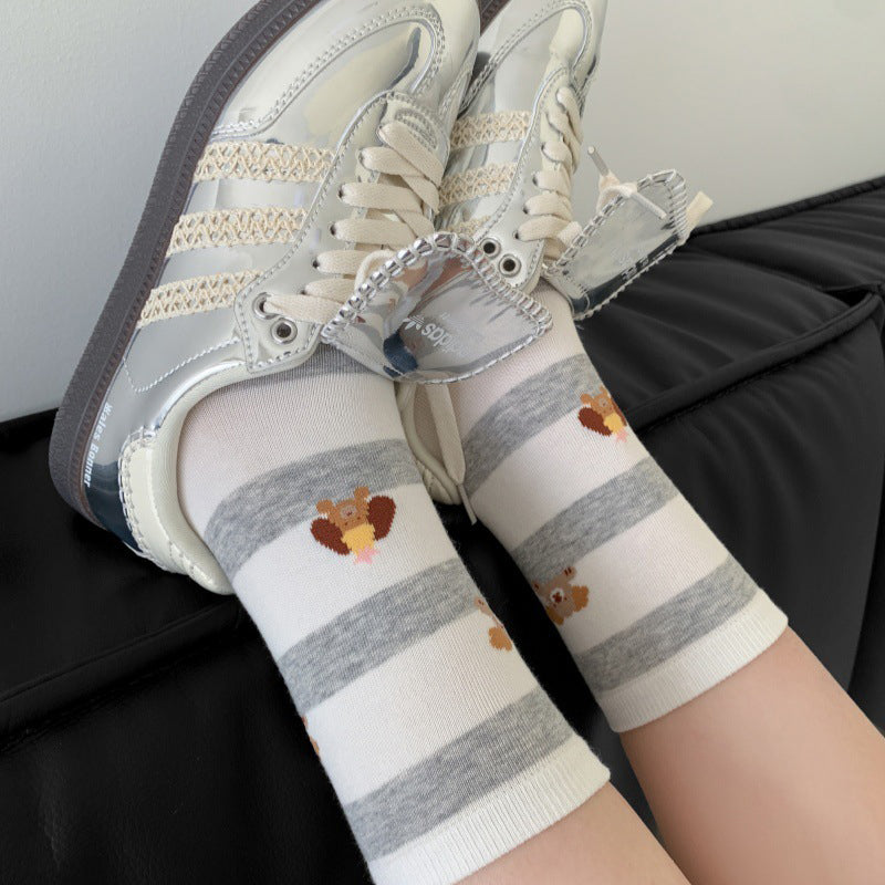 Lässige Socken Mit Welpenmotiv
