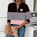 Vintage-Sweatshirt Mit Farbblock