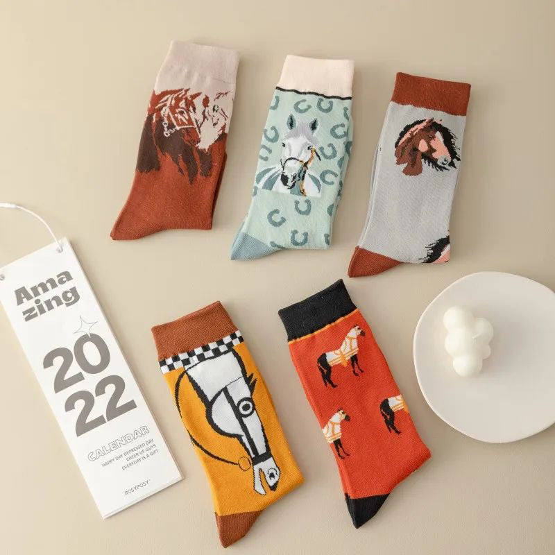 Lässige Socken Mit Tiermuster