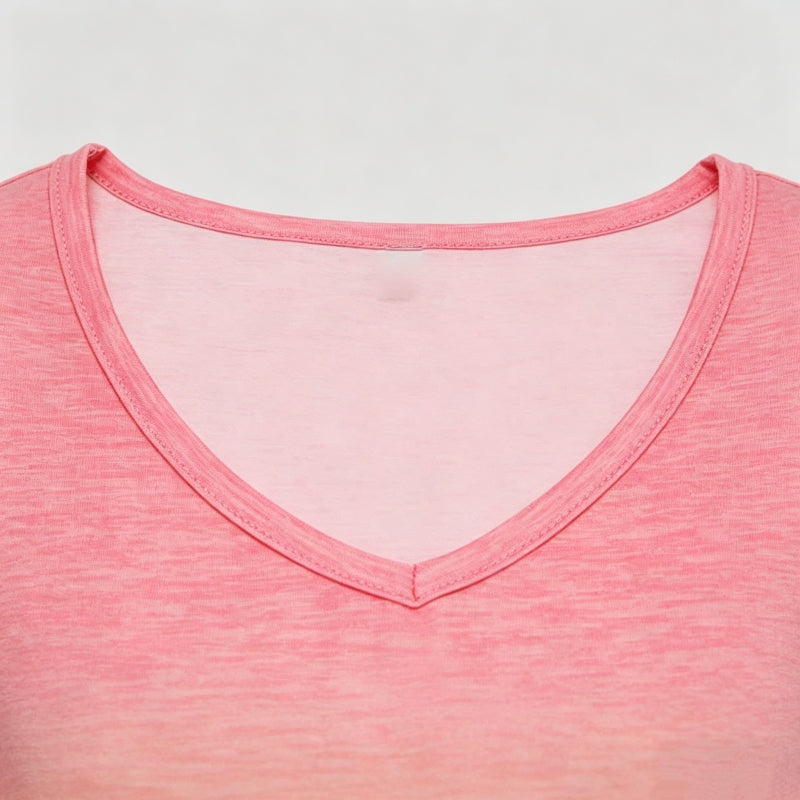 Lässiges Farbverlauf-T-Shirt