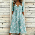 Vintage-Kleid Mit Blumenmuster