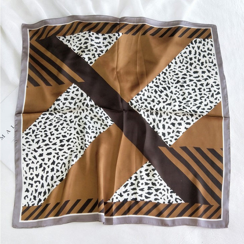 Vintage-Schal Mit Leopardenmuster