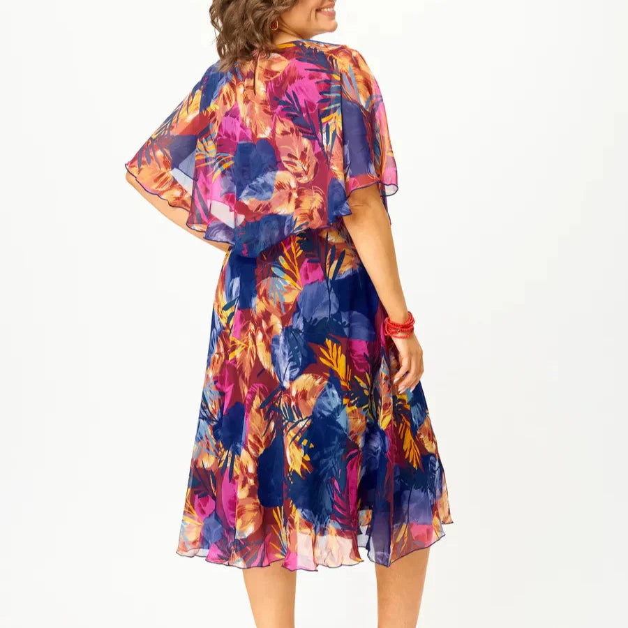 Barbara | vestido de gasa cómodo en talla grande