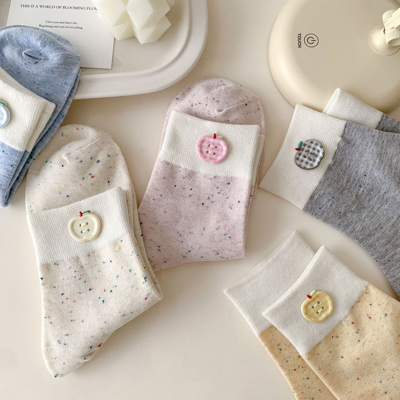 Lässige Socken Mit Farbblock