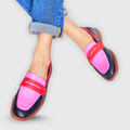 Alicia | Mocasines de contraste