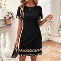 Vintage-Kleid Mit Leopardenmuster