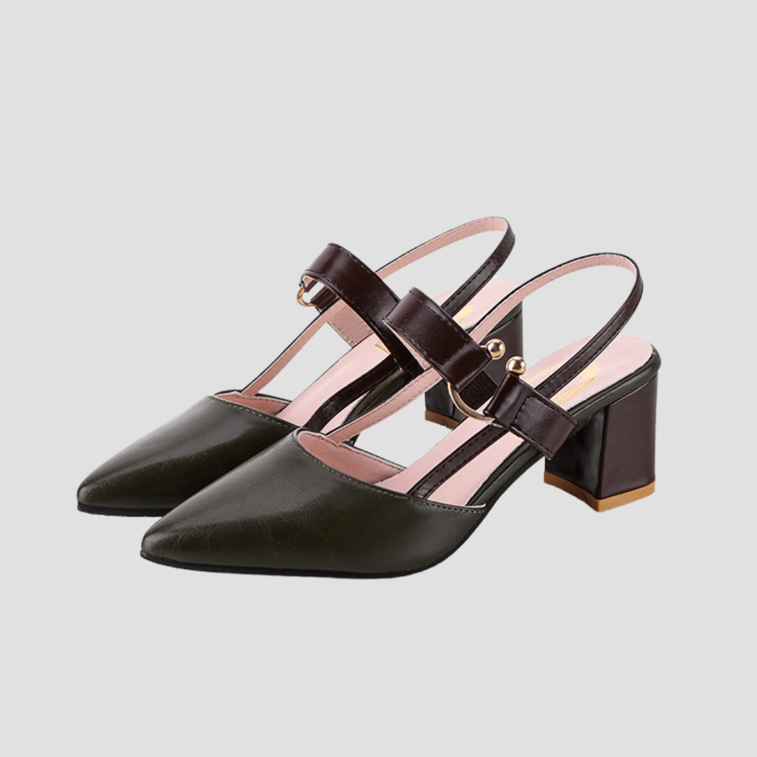 Nia | Sandalias Ortopédicas Con Tacón