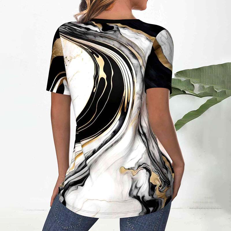 Lässige Bluse Mit Farbverlauf