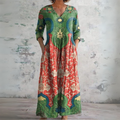 Judi™ Vintage Floral Maxi Dress