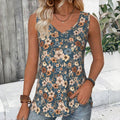 Vintage-Tanktop Mit Blumendruck