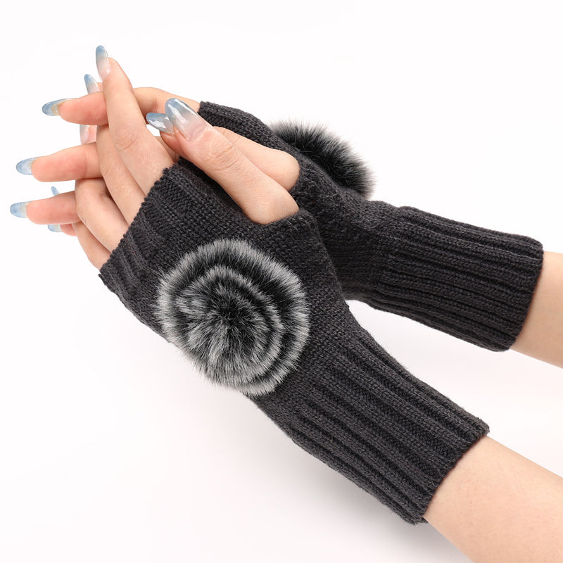 Einfarbig Warme Handschuhe