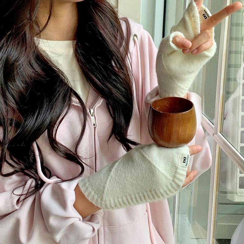 Einfarbige Warme Handschuhe