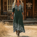 【Lange Ärmel】Lässiges Vintage-Kleid