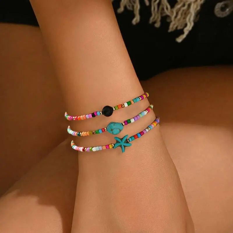 Böhmisches Buntes Perlenarmband