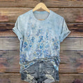 Vintage-T-Shirt Mit Blumendruck