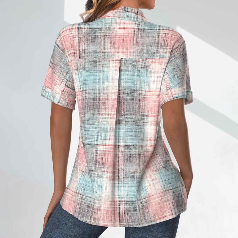 Lässige Bluse Mit Farbverlauf