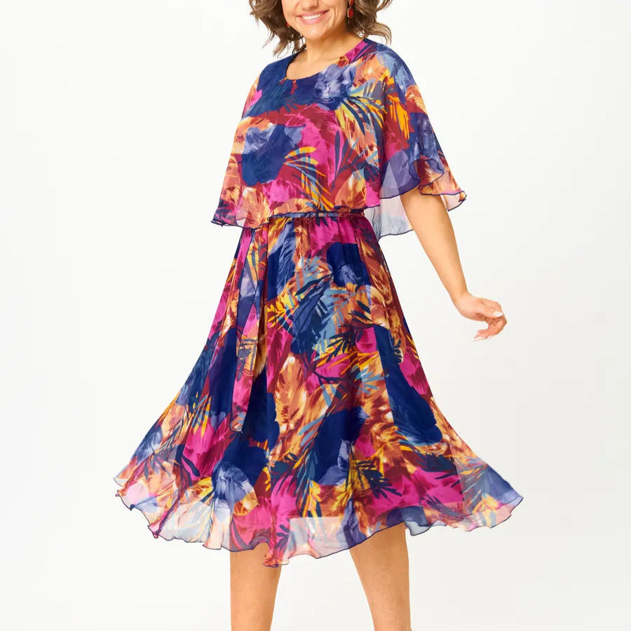 Barbara | vestido de gasa cómodo en talla grande