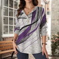 Vintage-Bluse Mit Farbverlauf