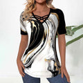 Lässige Bluse Mit Farbverlauf
